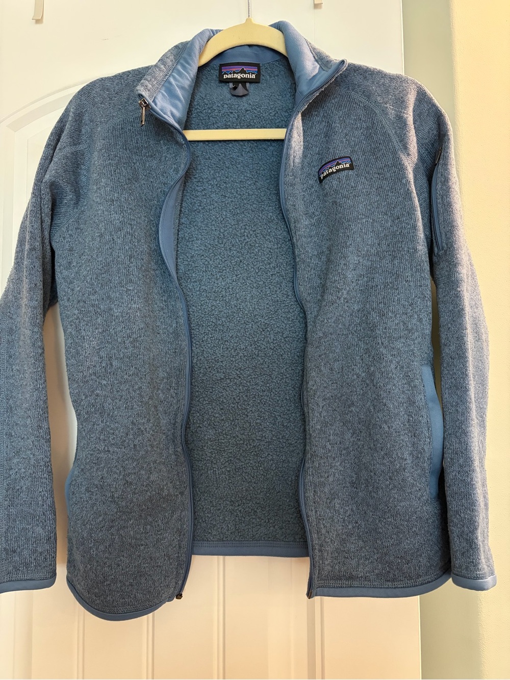 Patagonia Light Blue Full-Zip Sherpa Jacket